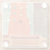 エリカJ Vess著卵の抽象的なパレード ガラスコースター (裏面)