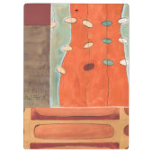 エリカJ Vess著卵の抽象的なパレード クリップボード (裏面)