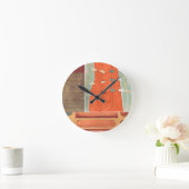 エリカJ Vess著卵の抽象的なパレード ラウンド壁時計 (ホーム)