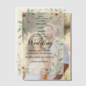 エリガントシンプル結婚式招待状ヴェラム ベラム紙招待状 (オフセット (カップル))