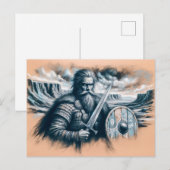 エリクザレッドインパステルチョークスケッチ ポストカード (正面/裏面)