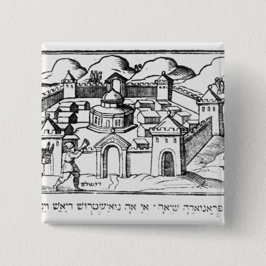 エリコの壁のジョシュア 缶バッジ (正面)