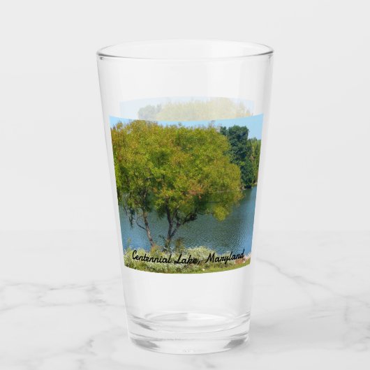 エリコットシティメリーランド州100周年湖 タンブラーグラス (正面)