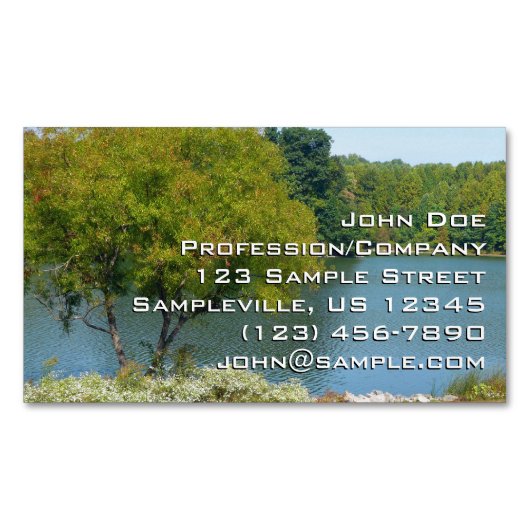 エリコットシティメリーランド州100周年湖 マグネット名刺 (正面)