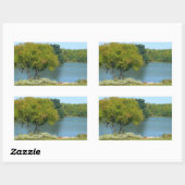 エリコットシティメリーランド州100周年湖 長方形シール (シート)