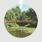 エリコット市の100周年の湖で橋 オーナメント (裏面)
