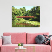 エリコット市の100周年の湖で橋 キャンバスプリント (インサイチュ (リビング))