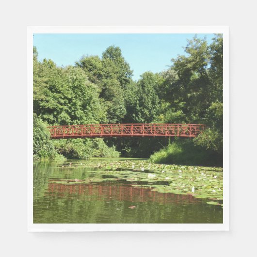 エリコット市の100周年の湖で橋 スタンダードランチョンナプキン (正面)