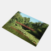 エリコット市の100周年の湖で橋 ドアマット (アングル)