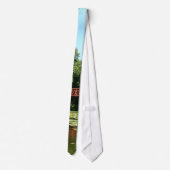 エリコット市の100周年の湖で橋 ネクタイ (裏面)