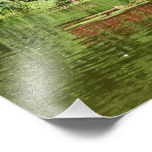 エリコット市の100周年の湖で橋 フォトプリント (角)