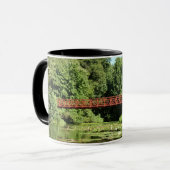 エリコット市の100周年の湖で橋 マグカップ (正面左)