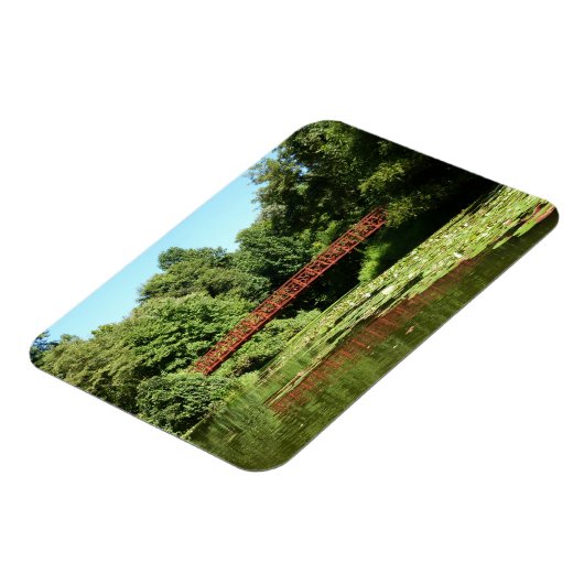 エリコット市の100周年の湖で橋 マグネット (左側)