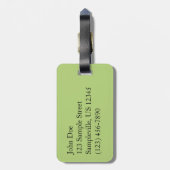 エリコット市の100周年の湖で橋 ラゲッジタグ (裏面縦)