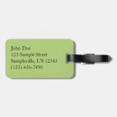 エリコット市の100周年の湖で橋 ラゲッジタグ (裏面横)