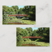 エリコット市の100周年の湖で橋 名刺 (正面/裏面)