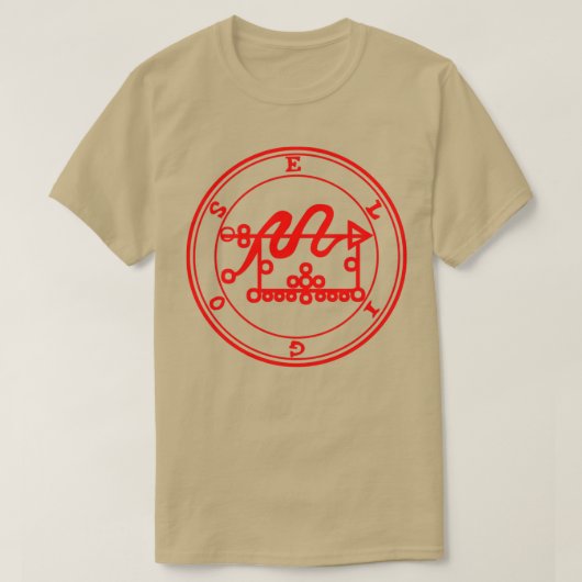 エリゴスアルズゴエティアSigil Red Tシャツ (デザイン正面)