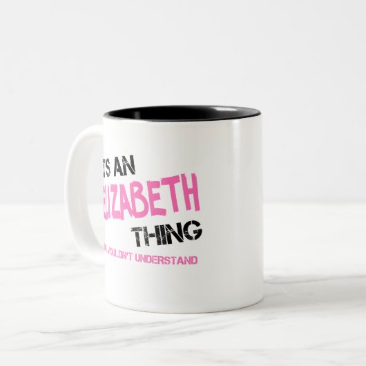 エリザベスお前が名前を分からないこと ツートーンマグカップ (正面左)