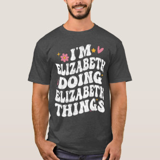 エリザベスがエリザベスらしいことをしている グルービーなパーソナル Tシャツ