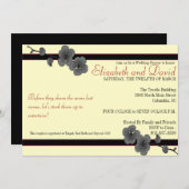 エリザベスとデイビッド-バー2 招待状 (正面/裏面)