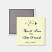 エリザベスとブライアンアイボリー マグネット (正面/裏面)