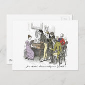 エリザベスのパフォーマンス – Jane Austenプライド&偏見 ポストカード (正面/裏面)