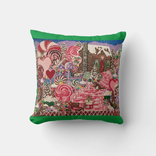 エリザベスのペパーミント世界 クッション (正面)