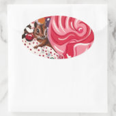 エリザベスのペパーミント世界 楕円形シール (バッグ)