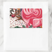 エリザベスのペパーミント世界 長方形シール (バッグ)