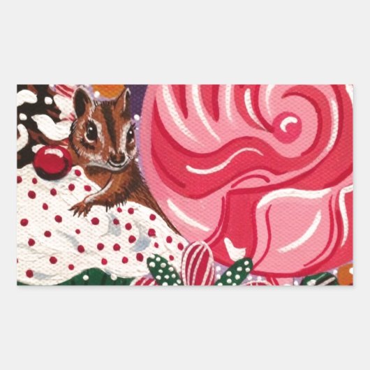 エリザベスのペパーミント世界 長方形シール (正面)