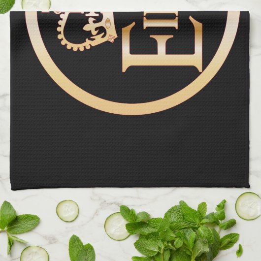 エリザベスの治世の紋章 キッチンタオル (折り畳み)