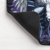 エリザベスの白いペルシャの天使のマウスパッド マウスパッド (コーナー)