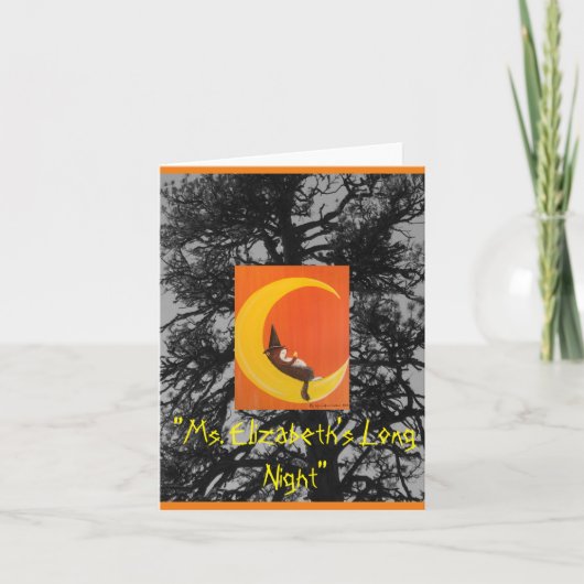 「エリザベスの長い夜」ノートカード カード (正面)