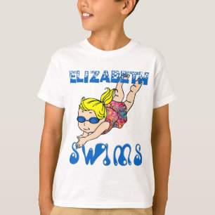 エリザベスはTシャツを泳ぎます Tシャツ
