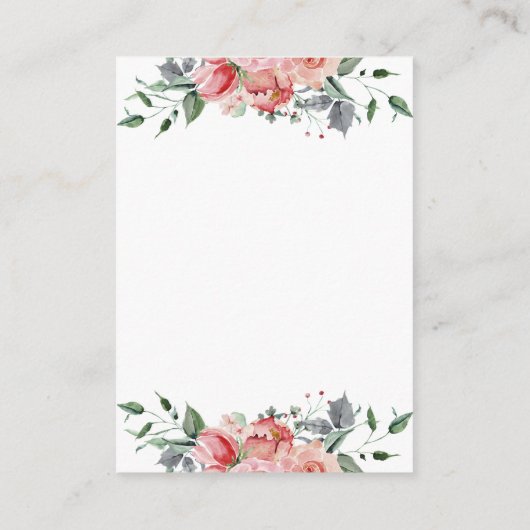 エリザベスエレガントピ結婚ンクのウェブサイトRSVP エンクロージャーカード (裏面)