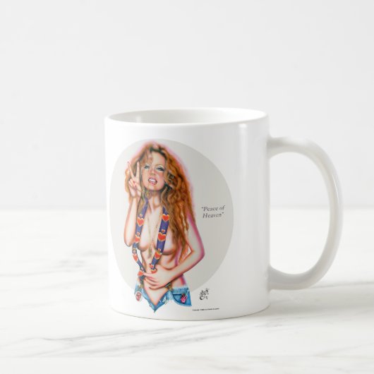 エリザベスオースティンのコーヒー・マグによる天国の平和 コーヒーマグカップ (右)