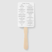 エリザベスカトリック結婚式 プログラムミサ ハンドファン (裏面)