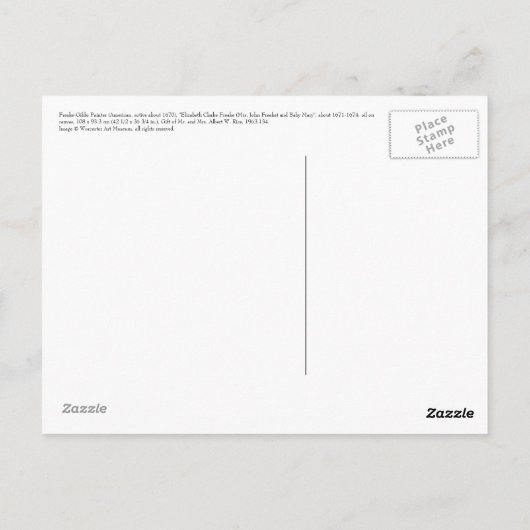 エリザベスクラークフリークとベビーメアリー – はがき (裏面)