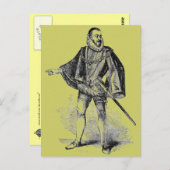 エリザベスコスチューム葉書 ポストカード (正面/裏面)