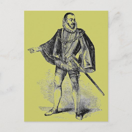 エリザベスコスチューム葉書 ポストカード (正面)