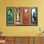 エリザベスソンスレルアールヌーボーメイドバードシリーズ キャンバスプリント (インサイチュ (リビング))