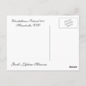 エリザベスタウンフェスティバル ポストカード (裏面)