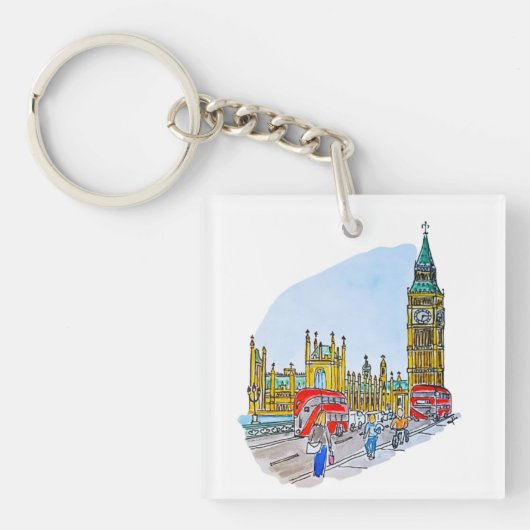 エリザベスタワー、別名ビッグベン キーホルダー (正面)