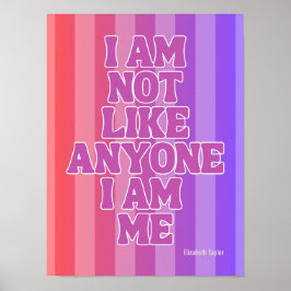 エリザベステイラーセルフラブ感動的引用文 ポスター