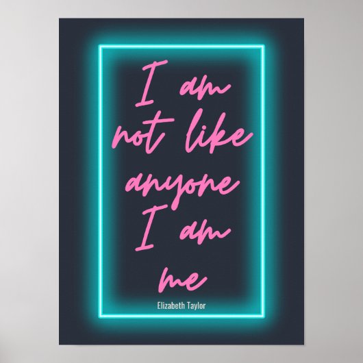 エリザベステイラーセルフラブ感動的引用文 ポスター (正面)