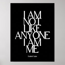 エリザベステイラーセルフラブ感動的引用文 ポスター