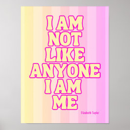 エリザベステイラーセルフラブ感動的引用文 ポスター