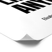 エリザベステイラーセルフラブ感動的引用文 ポスター (角)