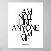 エリザベステイラーセルフラブ感動的引用文 ポスター (正面)