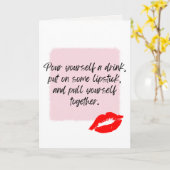 エリザベステイラー引用文 カード (黄色い花)